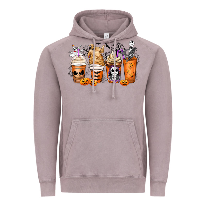 Nightmare Coffee Cups Vintage Hoodie by MaliasSmallBusiness | Teevron