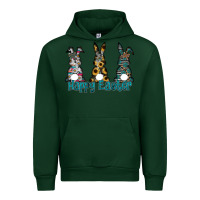 Forest Green Happy Easter Urban Hoodie - CowhideDigitalArt