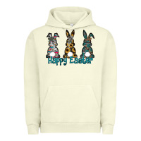 Pigment Pistachio Happy Easter Urban Hoodie - CowhideDigitalArt