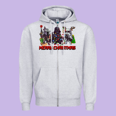 Merry Christmas Gnomies Zipper Hoodie Designed By Cowgirlartshop