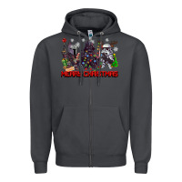 Smoke merry christmas gnomies Zipper Hoodie - CowGirlArtShop