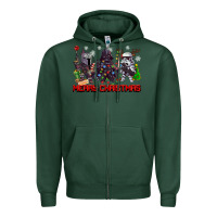 Sports Green merry christmas gnomies Zipper Hoodie - CowGirlArtShop