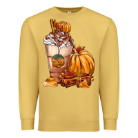 Antique Gold Pumpkin Spice Coffee Premium Sweatshirt - FaDigitalArtStudio