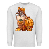 Oatmeal Heather Pumpkin Spice Coffee Premium Sweatshirt - FaDigitalArtStudio