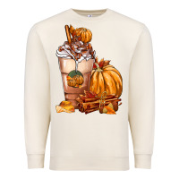 Sandshell Pumpkin Spice Coffee Premium Sweatshirt - FaDigitalArtStudio