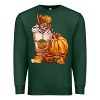 Sports Green Pumpkin Spice Coffee Premium Sweatshirt - FaDigitalArtStudio