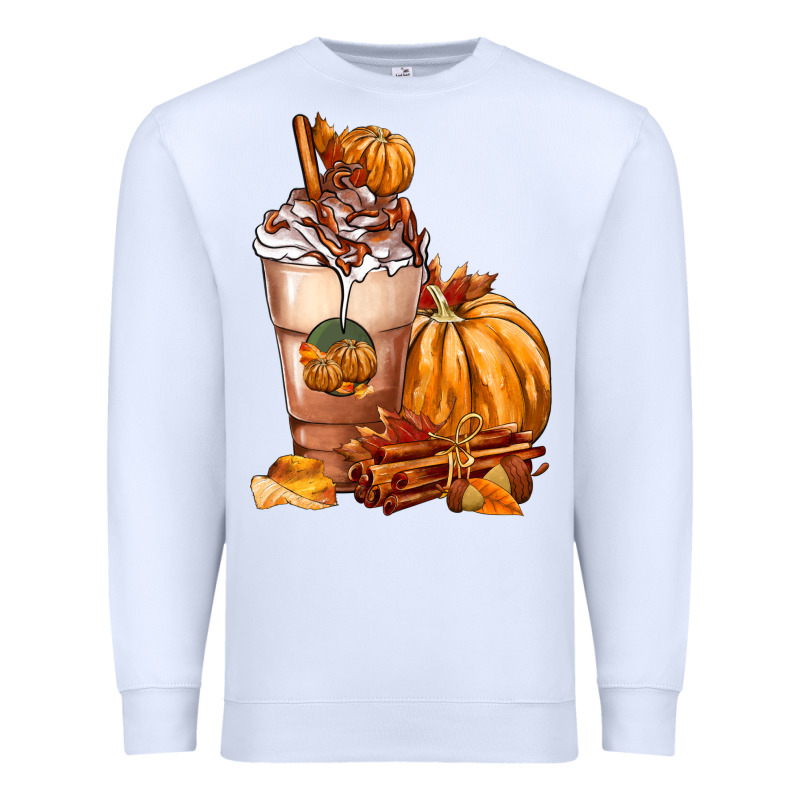 Pumpkin Spice Coffee Premium Sweatshirt by FaDigitalArtStudio | Teevron