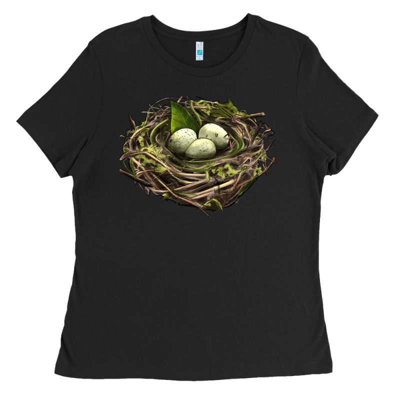 Bird Nest With Eggs Ladies Tee by LillyAllenDesigns | Teevron