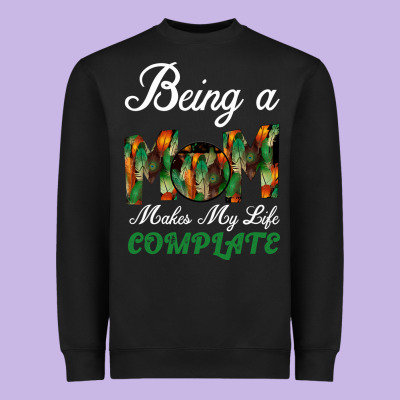 Being A Mom Makes My Life Complete For Dark Heavyweight Sweatshirt Designed By Bettercallsaul