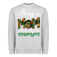 Heather Grey Being A Mom Makes My Life Complete For dark Heavyweight Sweatshirt - Bettercallsaul