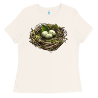 Bone Bird Nest With Eggs Ladies Tee - LillyAllenDesigns