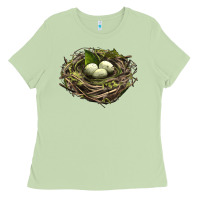 Matcha Bird Nest With Eggs Ladies Tee - LillyAllenDesigns
