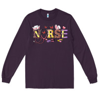 Plum Easter Nurse Long Sleeve Tee - RanaPortraitStore