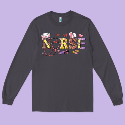 Easter Nurse Long Sleeve Tee Designed By Ranaportraitstore