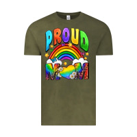Vintage Olive Western Proud Mom Vintage Tee - BundleAndBundleShop