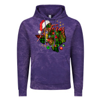 Cloud Purple Christmas Texas map Vintage Hoodie - NancyCooperArtShop