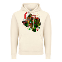 Vintage Artic Christmas Texas map Vintage Hoodie - NancyCooperArtShop