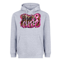 Heather Grey find a cure Heavyweight Hoodie - FaDigitalArtStudio
