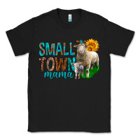 Black Small Town Mama With Sheeps Classic Tee - BundleAndBundleShop
