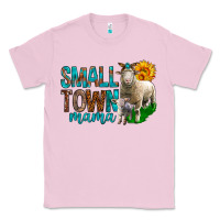 Bubblegum Pink Small Town Mama With Sheeps Classic Tee - BundleAndBundleShop