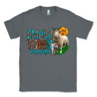 Charcoal Heather Small Town Mama With Sheeps Classic Tee - BundleAndBundleShop