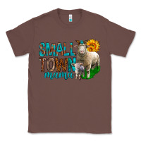 Chestnut Small Town Mama With Sheeps Classic Tee - BundleAndBundleShop