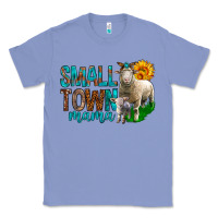 Colony Blue Small Town Mama With Sheeps Classic Tee - BundleAndBundleShop
