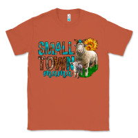 Copper Small Town Mama With Sheeps Classic Tee - BundleAndBundleShop