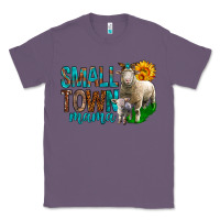 Lavender Small Town Mama With Sheeps Classic Tee - BundleAndBundleShop
