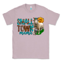 Lilac Small Town Mama With Sheeps Classic Tee - BundleAndBundleShop