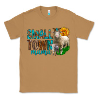 Toasted Coconut Small Town Mama With Sheeps Classic Tee - BundleAndBundleShop