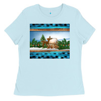 Baby Blue christmas cookie jar Ladies Tee - Jasminsmagicworld