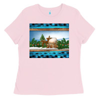 Bubblegum Pink christmas cookie jar Ladies Tee - Jasminsmagicworld