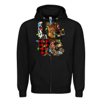 Black love cow gnomies Zipper Hoodie - CowGirlArtShop