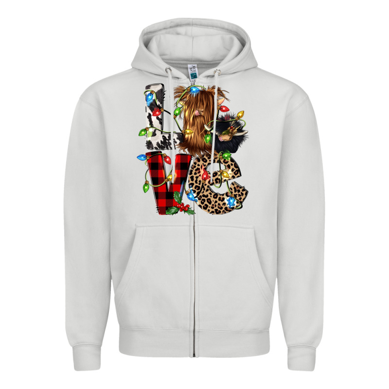 Love Cow Gnomies Zipper Hoodie by CowGirlArtShop | Teevron