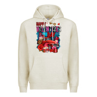 Oatmeal Heather happy valentines day with gnomes and truck olivia Premium Hoodie - OliviaCreatesArt