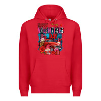 Red happy valentines day with gnomes and truck olivia Premium Hoodie - OliviaCreatesArt