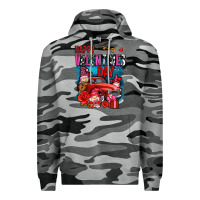 Slate Camo happy valentines day with gnomes and truck olivia Premium Hoodie - OliviaCreatesArt