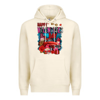 Tofu happy valentines day with gnomes and truck olivia Premium Hoodie - OliviaCreatesArt