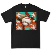 Black baseball turquoise serape glitter tumbler Premium Tee - Jasminsmagicworld