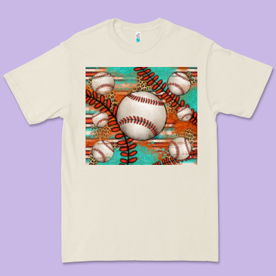 Baseball Turquoise Serape Glitter Tumbler Premium Tee Designed By Jasminsmagicworld