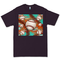 Plum baseball turquoise serape glitter tumbler Premium Tee - Jasminsmagicworld