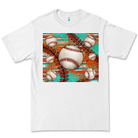 White baseball turquoise serape glitter tumbler Premium Tee - Jasminsmagicworld