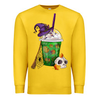 Lemon Halloween Spooky Pumpkins Frappe Premium Sweatshirt - FaDigitalArtStudio