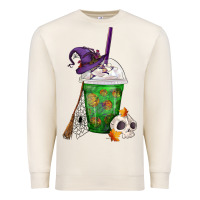 Sandshell Halloween Spooky Pumpkins Frappe Premium Sweatshirt - FaDigitalArtStudio