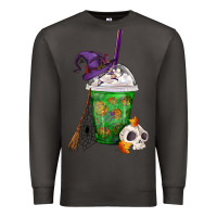 Smoke Halloween Spooky Pumpkins Frappe Premium Sweatshirt - FaDigitalArtStudio