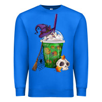 True Royal Halloween Spooky Pumpkins Frappe Premium Sweatshirt - FaDigitalArtStudio