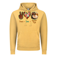 Vintage Mustard Peace Love Guinea Pigs Vintage Hoodie - Jasminsmagicworld