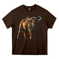Chocolate Brown Buffalo Heavy Core Tee - LillyAllenDesigns
