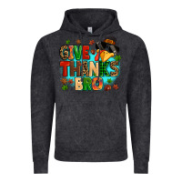 Vintage Black give thanks bro Vintage Hoodie - MaliasSmallBusiness